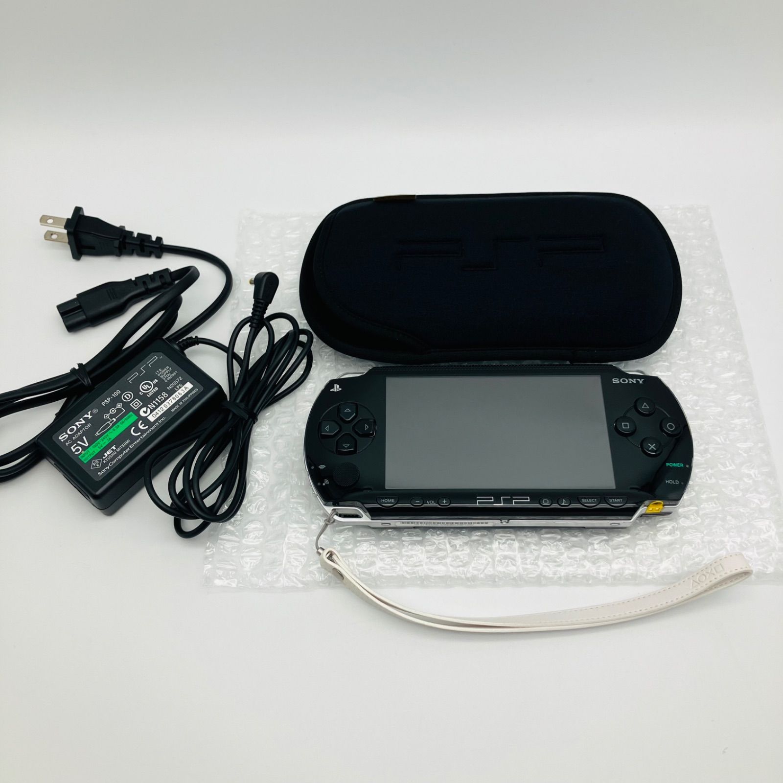中古 ゲーム機本体 PSP 1000 ブラック 黒 32MBメモリカード ケース AC