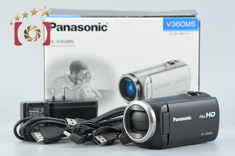 中古　Panasonic HC-V360M FULL HD ビデオカメラ 中古】Panasonic パナソニック HC-V360MS ブラック デジタル