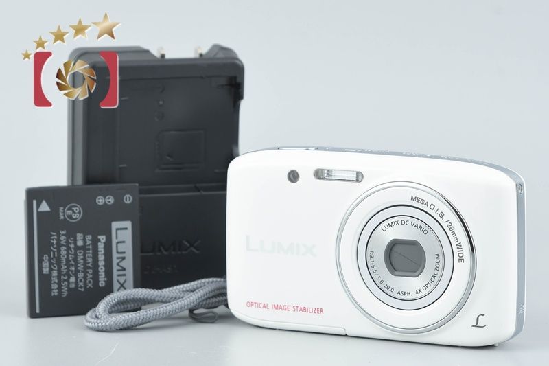 中古】Panasonic パナソニック LUMIX DMC-S2 ホワイト コンパクト