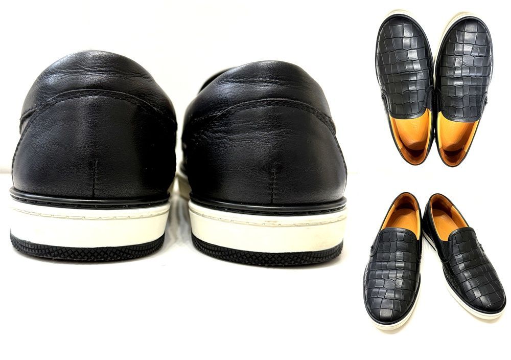 極美品 JIMMY CHOO ジミーチュウ GROVE クロコ レザー エンボス