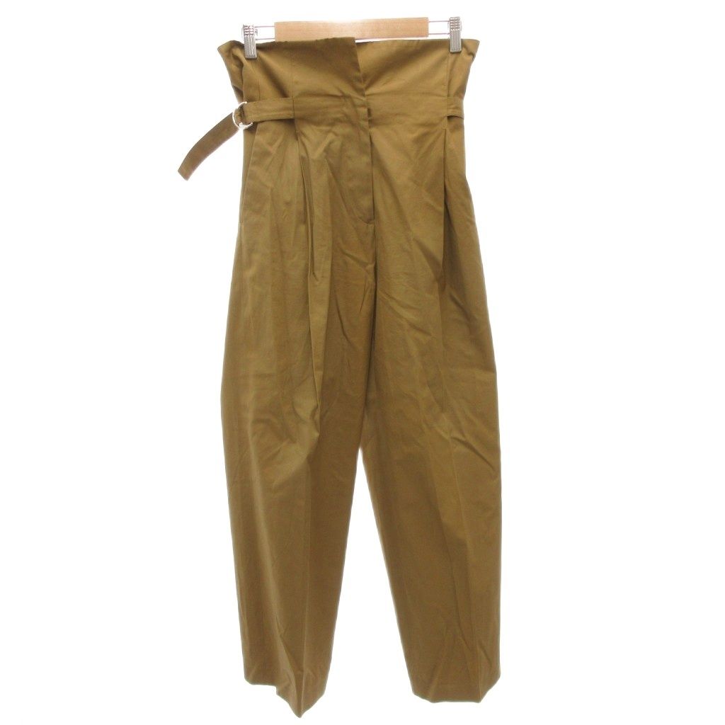 ジルサンダー JIL SANDER ベルテッドパンツ スラックス ハイウエスト