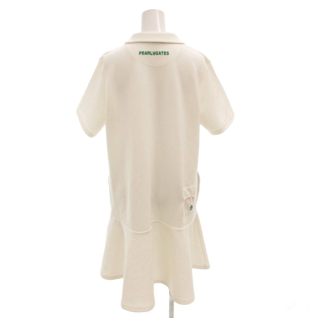 パーリーゲイツ PEARLY GATES ワンピース フレア 半袖 ロゴ刺繍 ロング