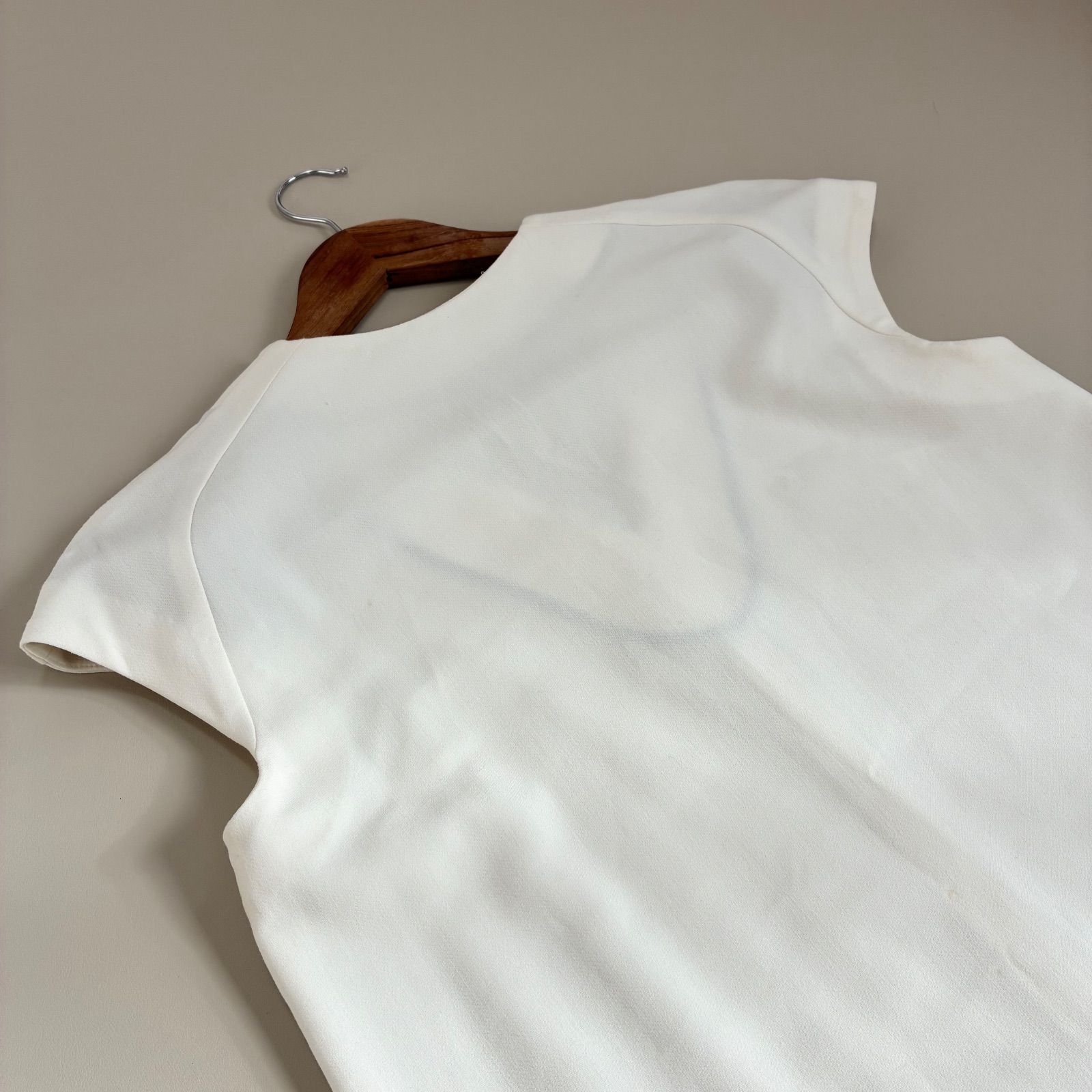 YOKO CHAN ヨーコチャン☆キャップスリーブVネックワンピース 38