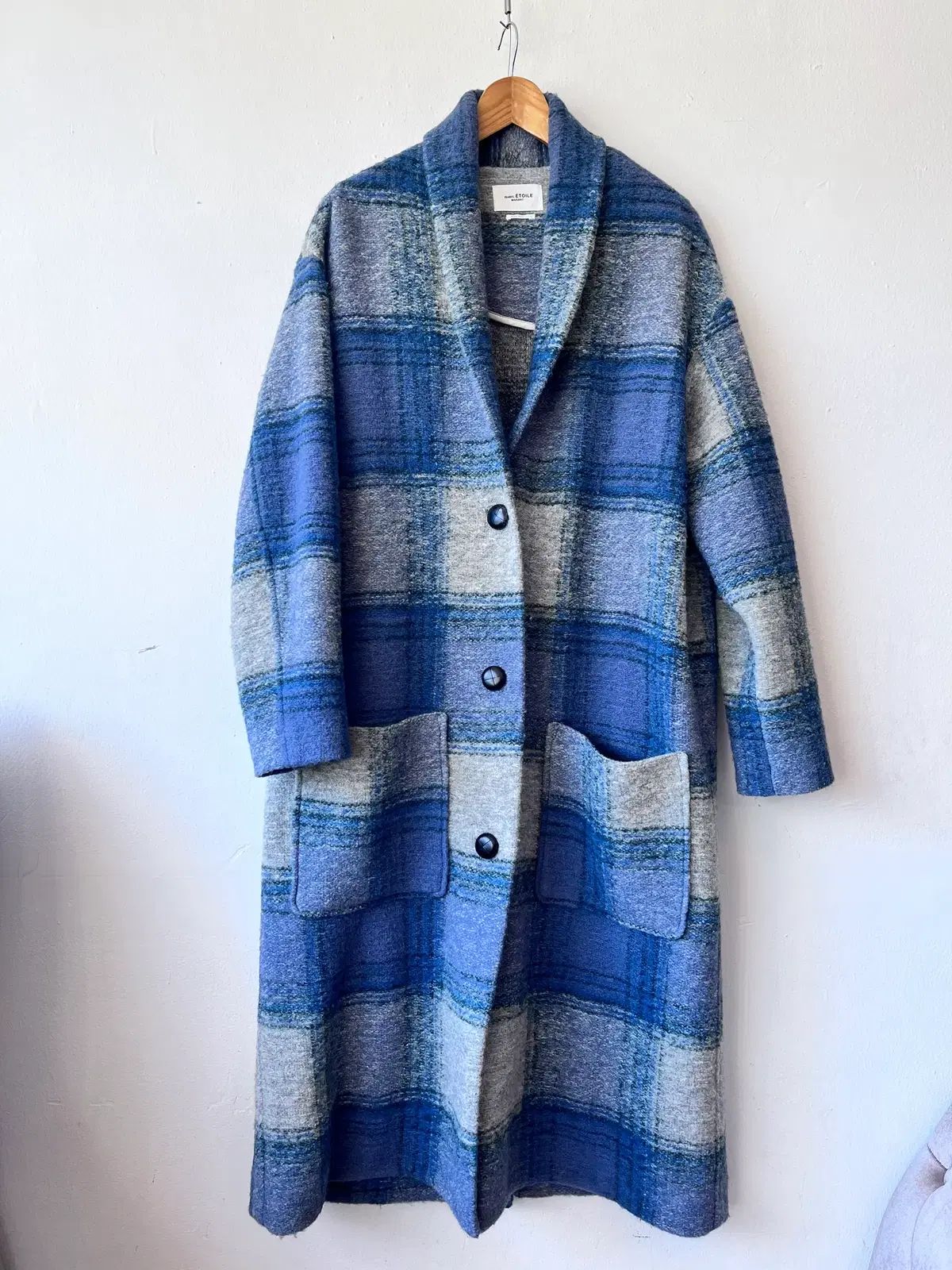 Isabel Marant Étoile レディース ロング ウール CHECK COAT サイズ 0