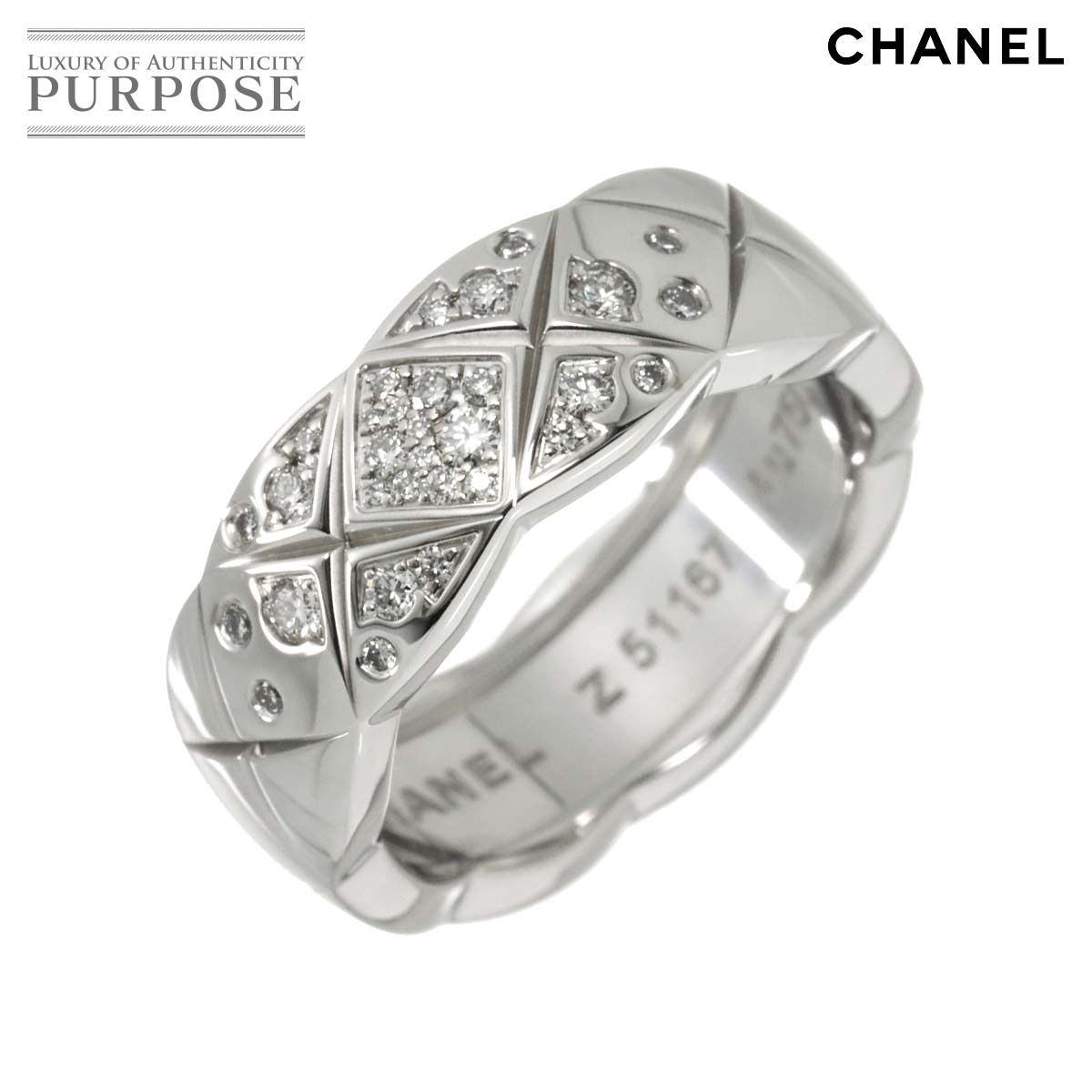 シャネル CHANEL ココクラッシュ ミディアム #48 リング ダイヤ K18 WG