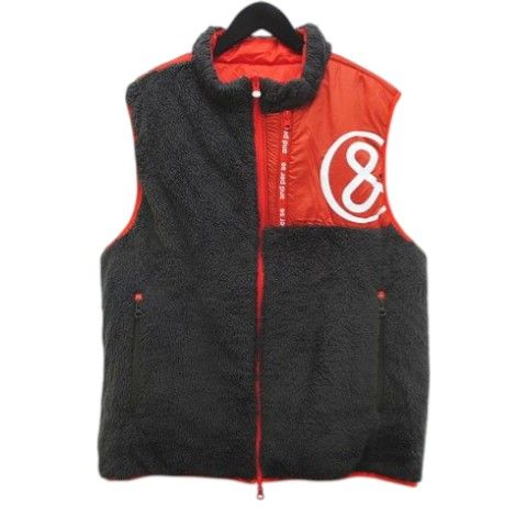 アンパスィ and per se ゴルフウェア リバーシブル 中綿 ボア ベスト