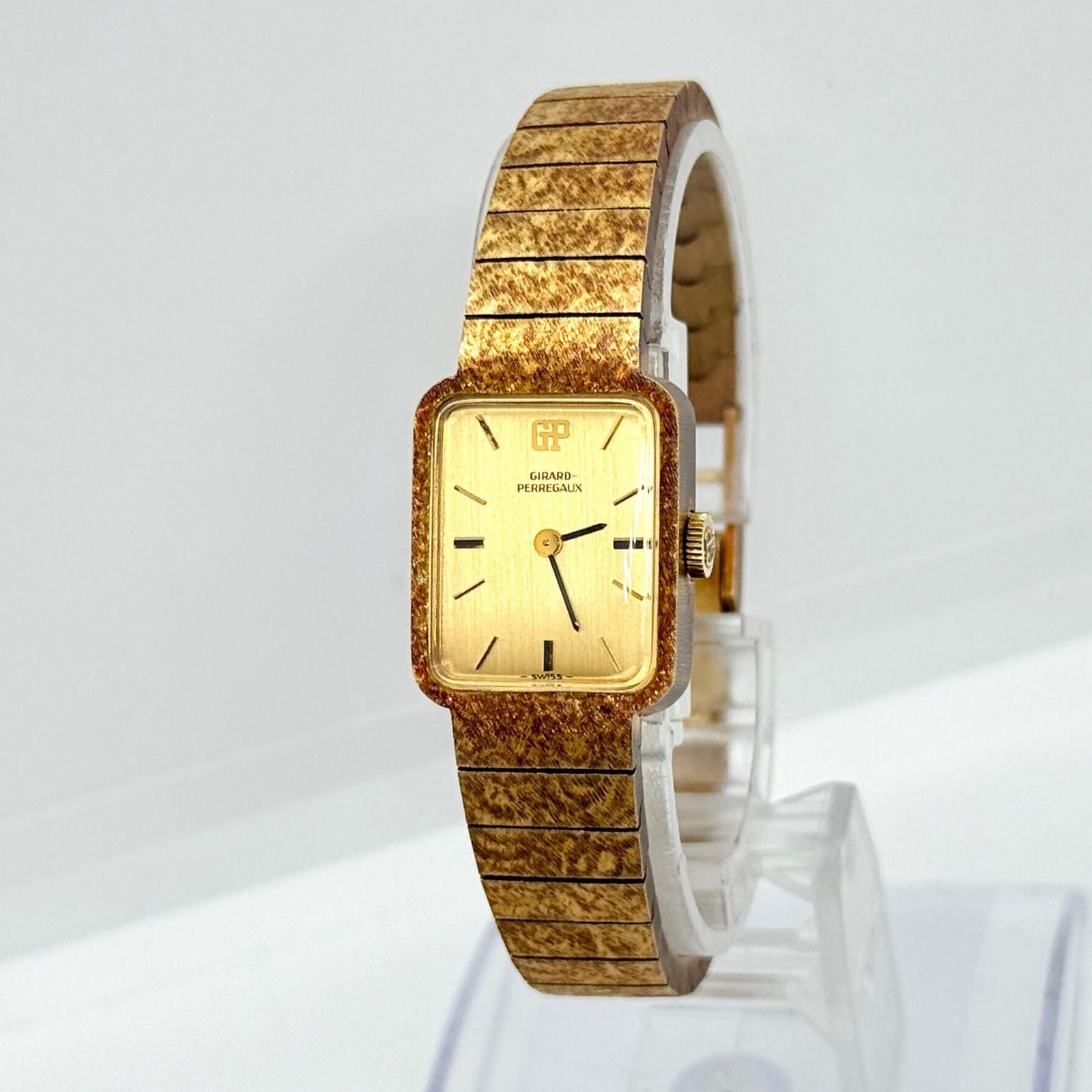 ヴィンテージ　ジラールペルゴ 手巻き時計　金メッキ　ジャンク品 GIRARD-PERREGAUX ジラール・ペルゴ 金メッキ 9964PA ゴールド 手巻き