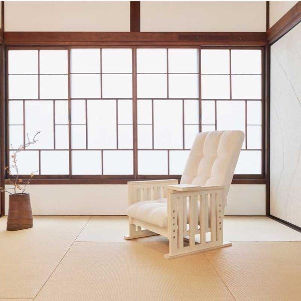 完成品〕やすらぎ高座椅子 座椅子 折りたたみ 10段階リクライニング 4