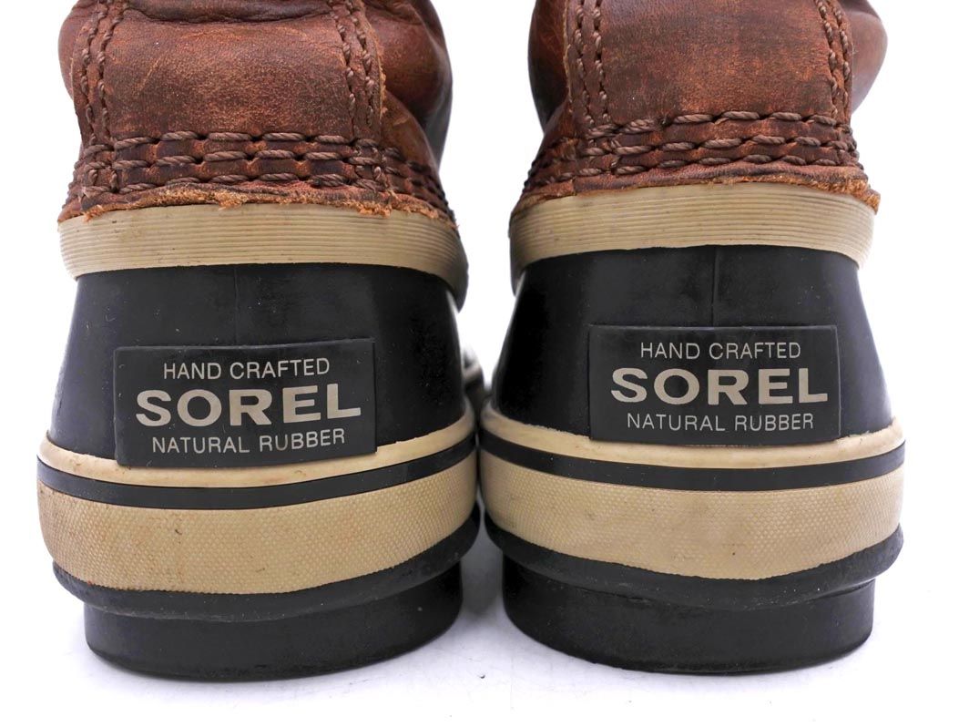 SOREL ソレル NL1718-206 Premium レザー 本革 ブーツ size24/茶x黒