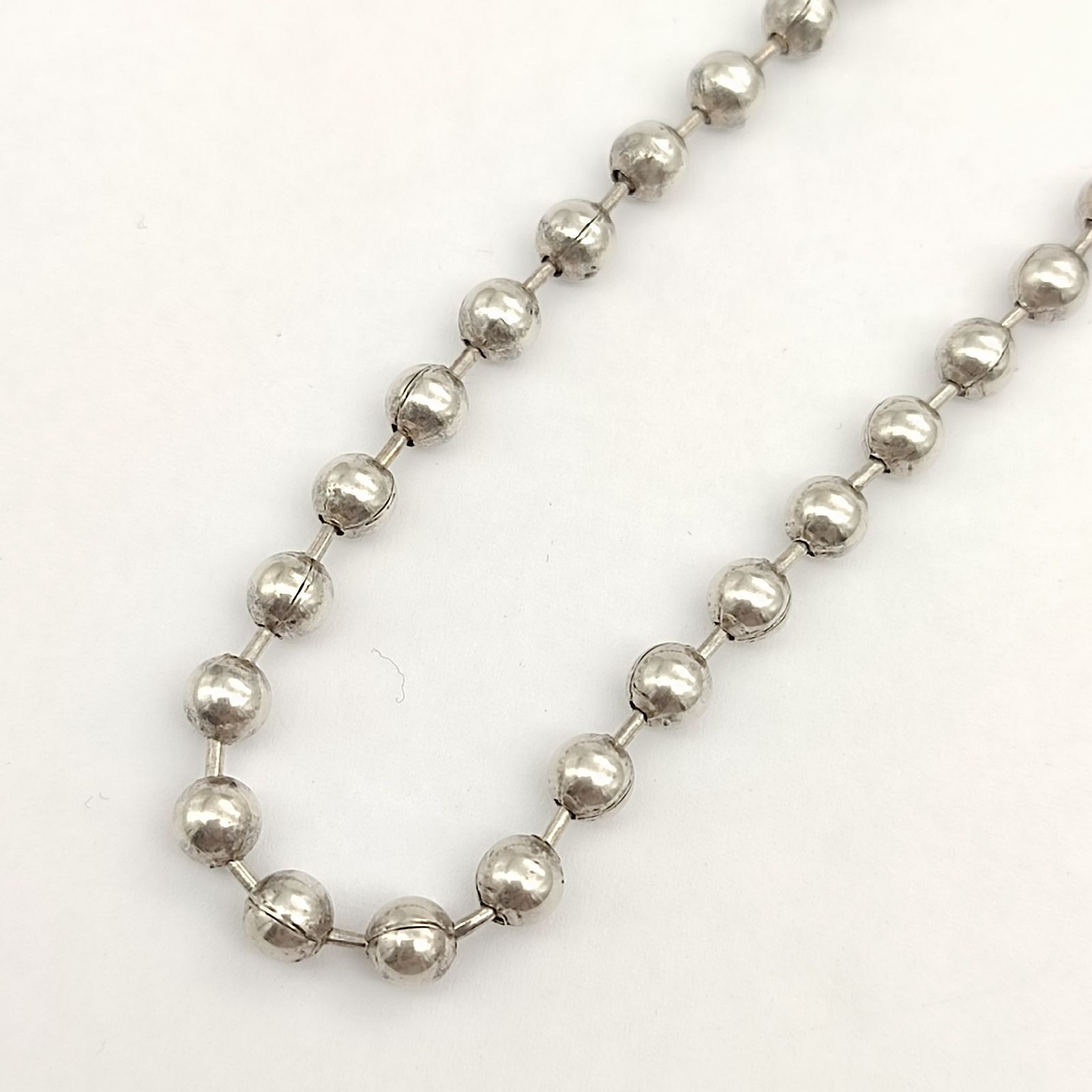 美品】SAAD サード ボールチェーンネックレス SILVER シルバー925 23.0