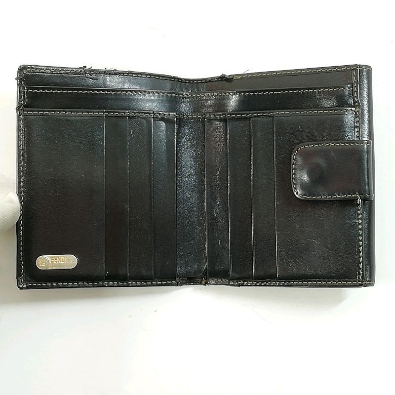 中古】【送料無料】FENDI フェンディ 2251-12671-079 ズッカ柄 2つ折り