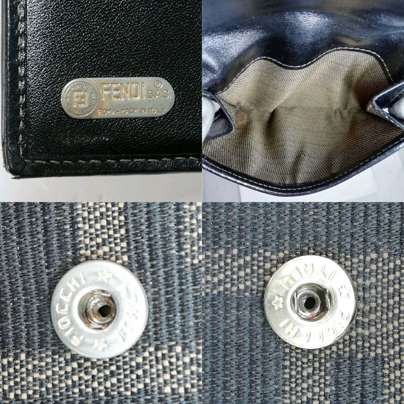 中古】【送料無料】FENDI フェンディ 2251-12671-079 ズッカ柄 2つ折り