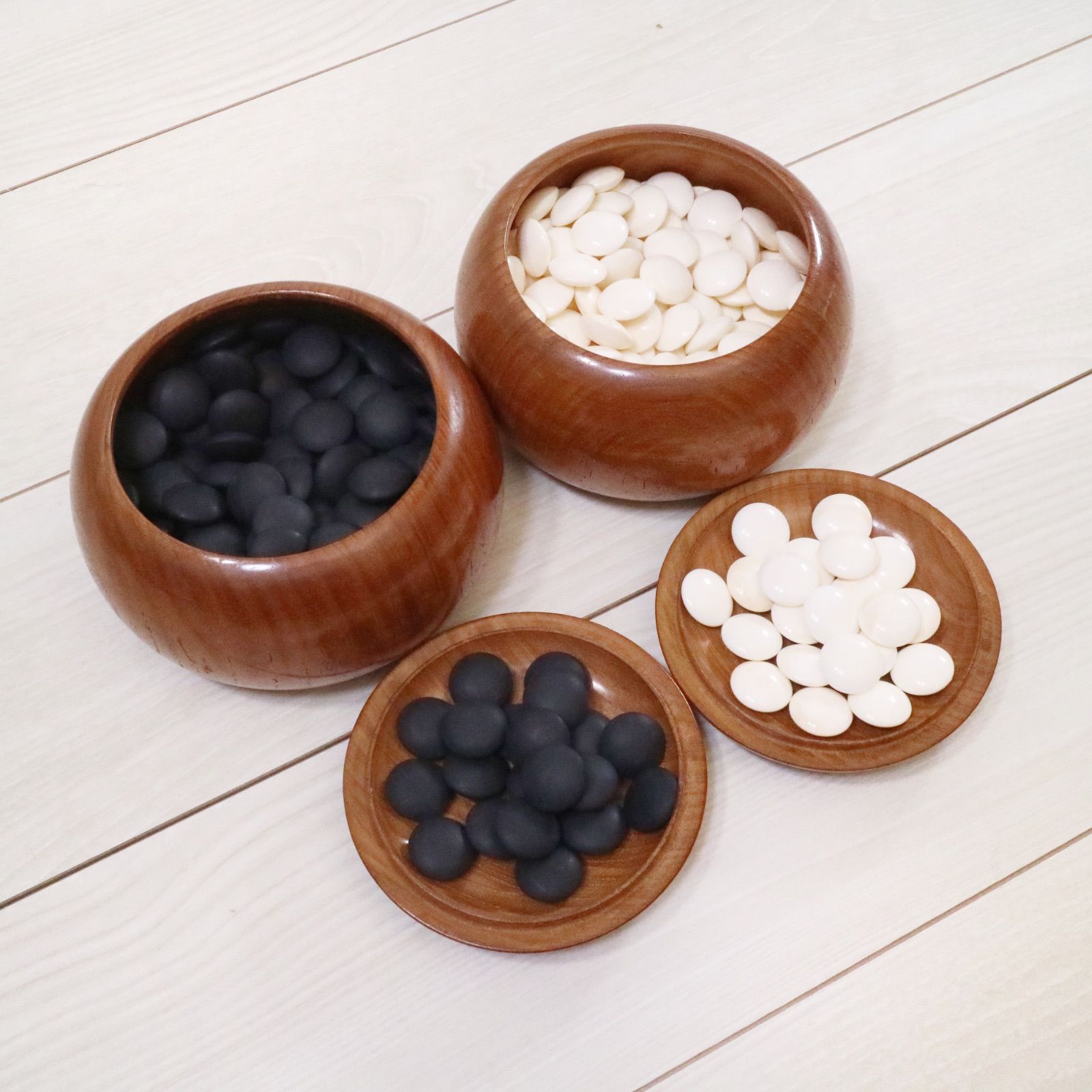 蛤碁石 蛤 はまぐり 34号 那智黒 碁笥付 囲碁 碁石 欅 特大碁笥 - メルカリ