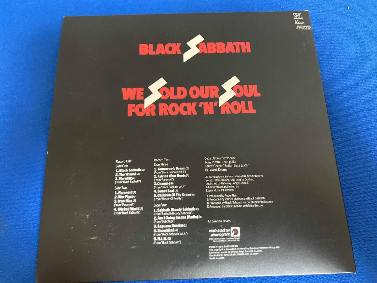 ブラック・サバス CD WE SOLD OUR SOUL FOR ROCK'N'ROLL(紙ジャケット