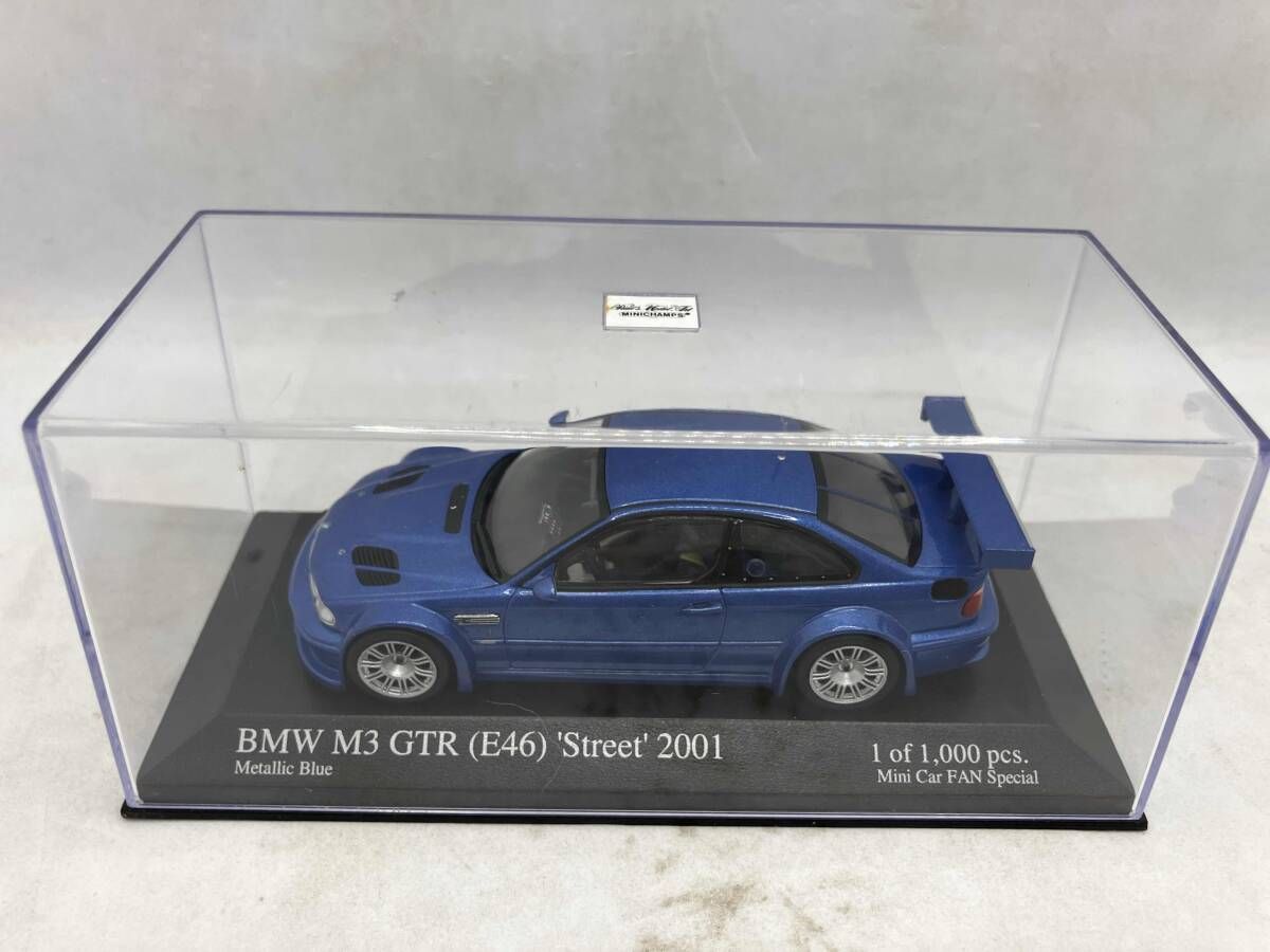 現状品 ミニチャンプス 1/43 BMW M3 GTR (E46) Street ストリート