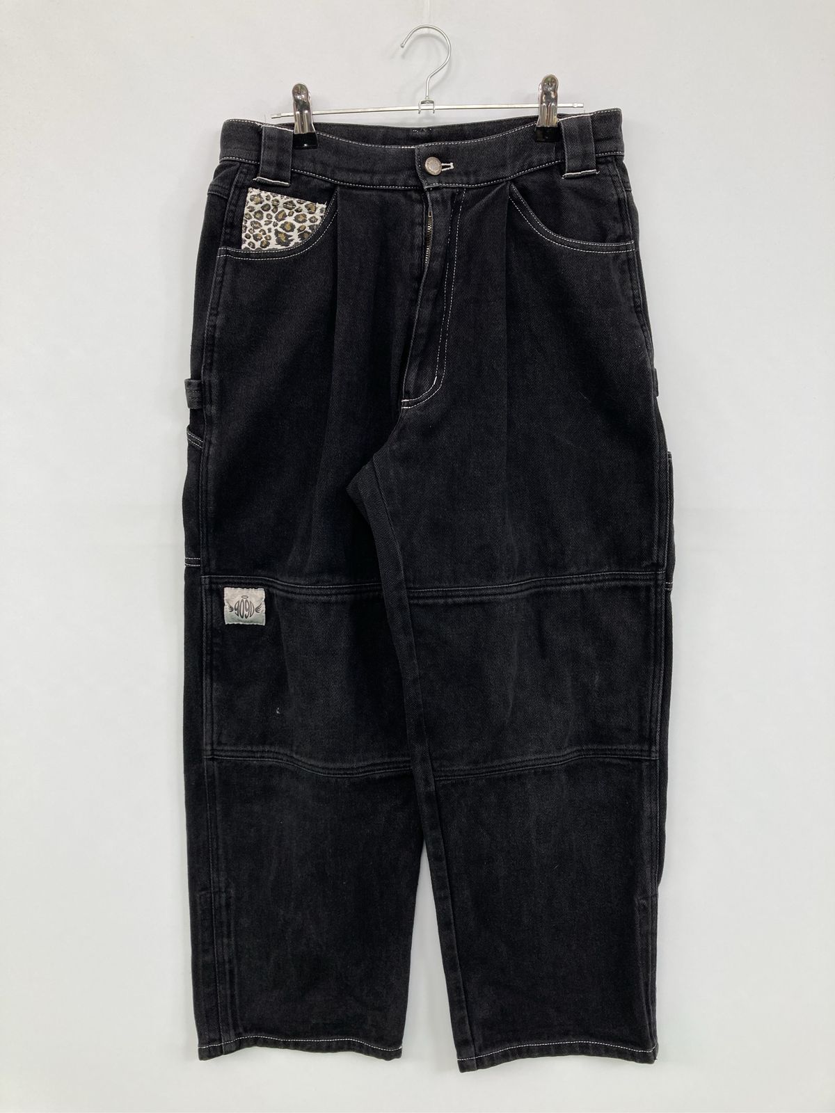 9090 ナインティナインティ デニムパンツ M ブラック フルレングス