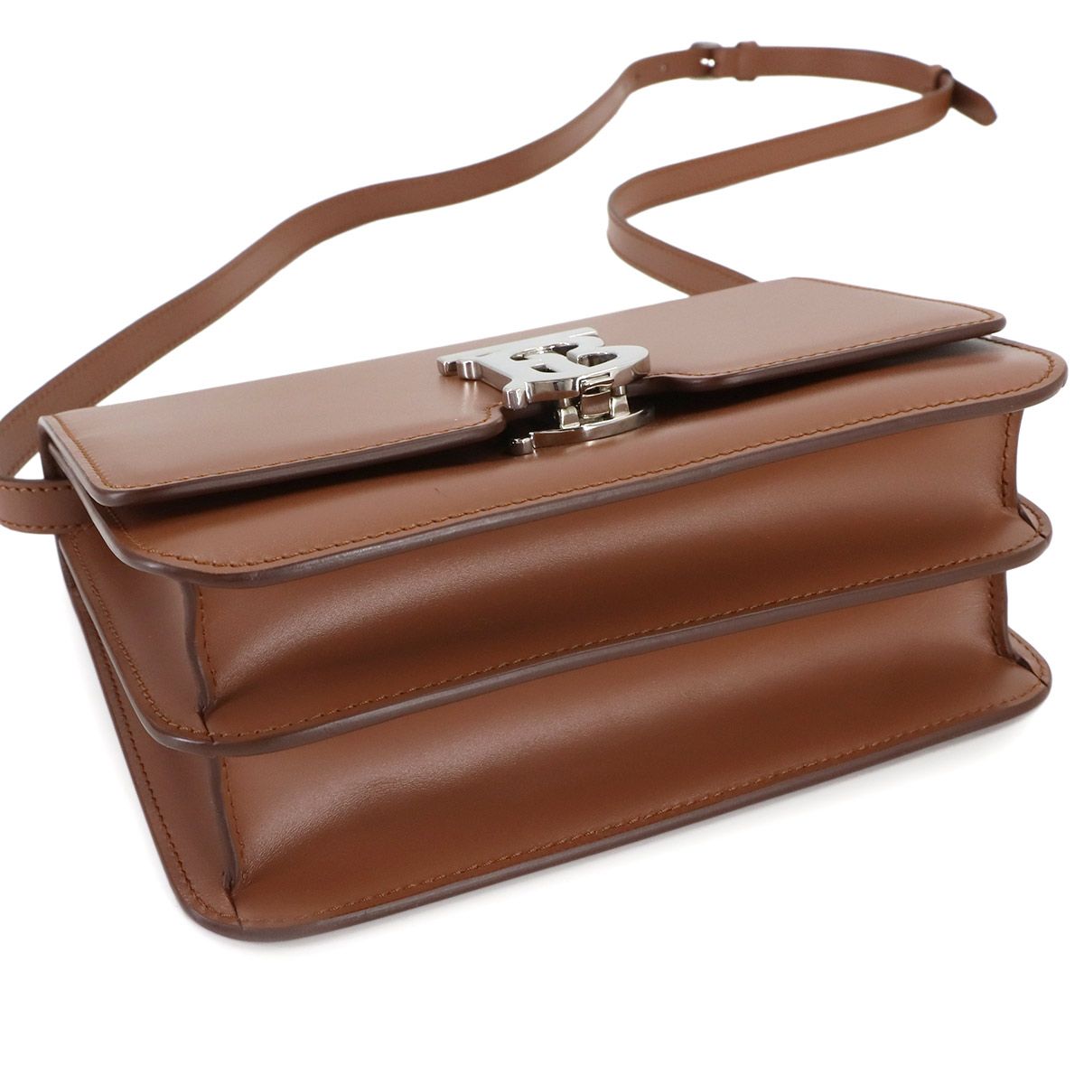 新品同様 バーバリー BURBERRY スモール TB ショルダー バッグ レザー