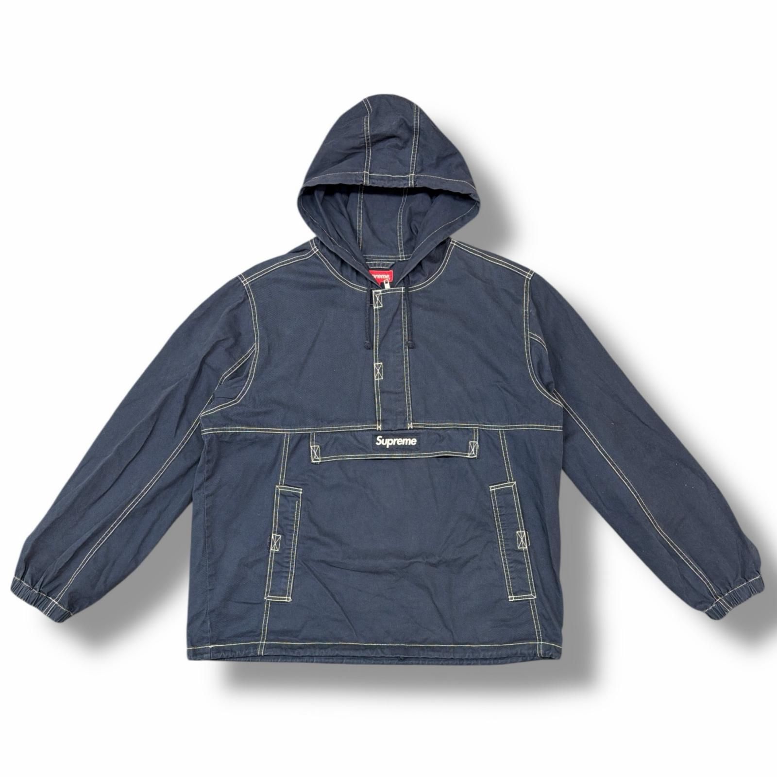 国内正規 Supreme 16AW Contrast Stitch Twill Pullover アノラック 