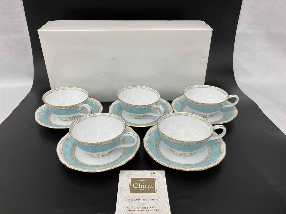 ノリタケ /カップ&ソーサー /ハナレイク華麗句/5客 - メルカリ