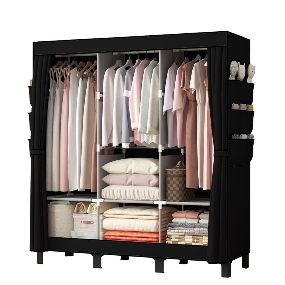 簡易ポータブル組立クローゼット 防湿・防塵・防カビの不織布