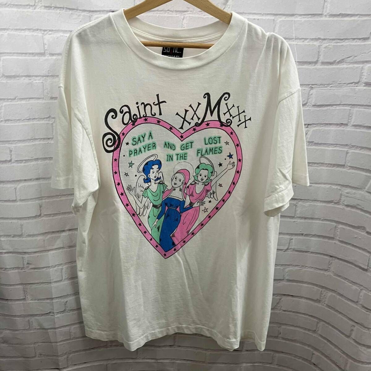 SAINT MICHAEL/セントマイケル/半袖Tシャツ/21AW SM-A21-0000-005/表記 