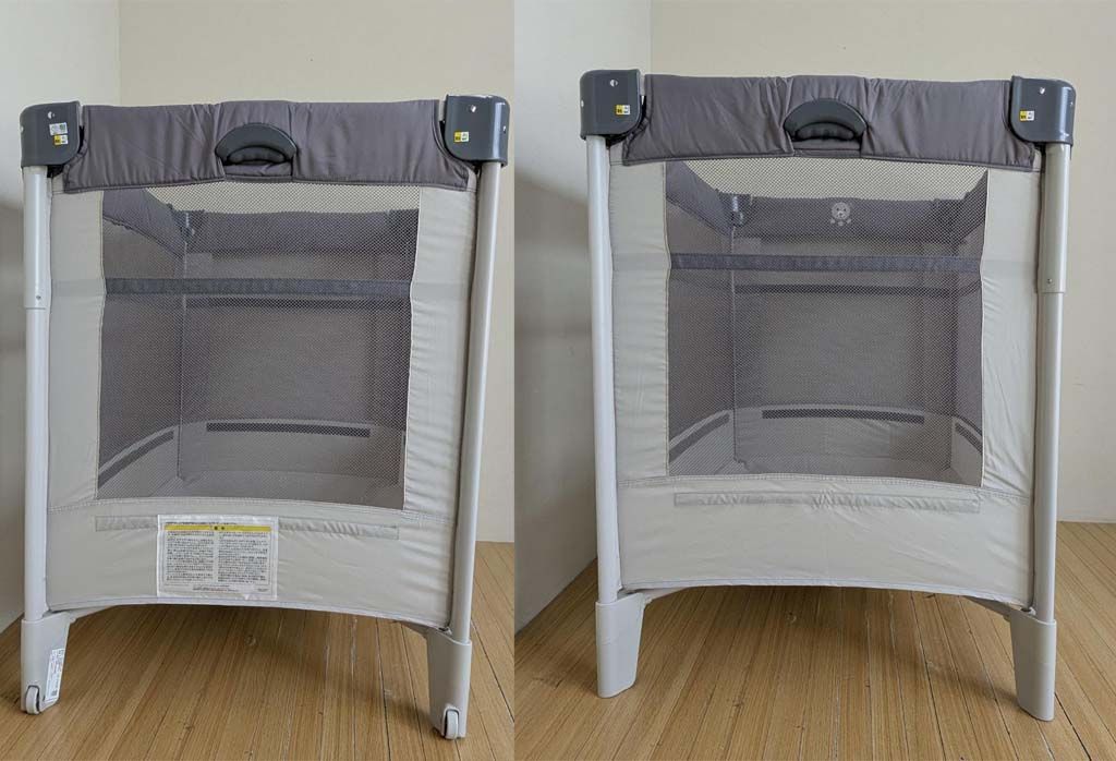 Aprica アップリカ たためるベビーベッド ココネルエアーAB グレーベア