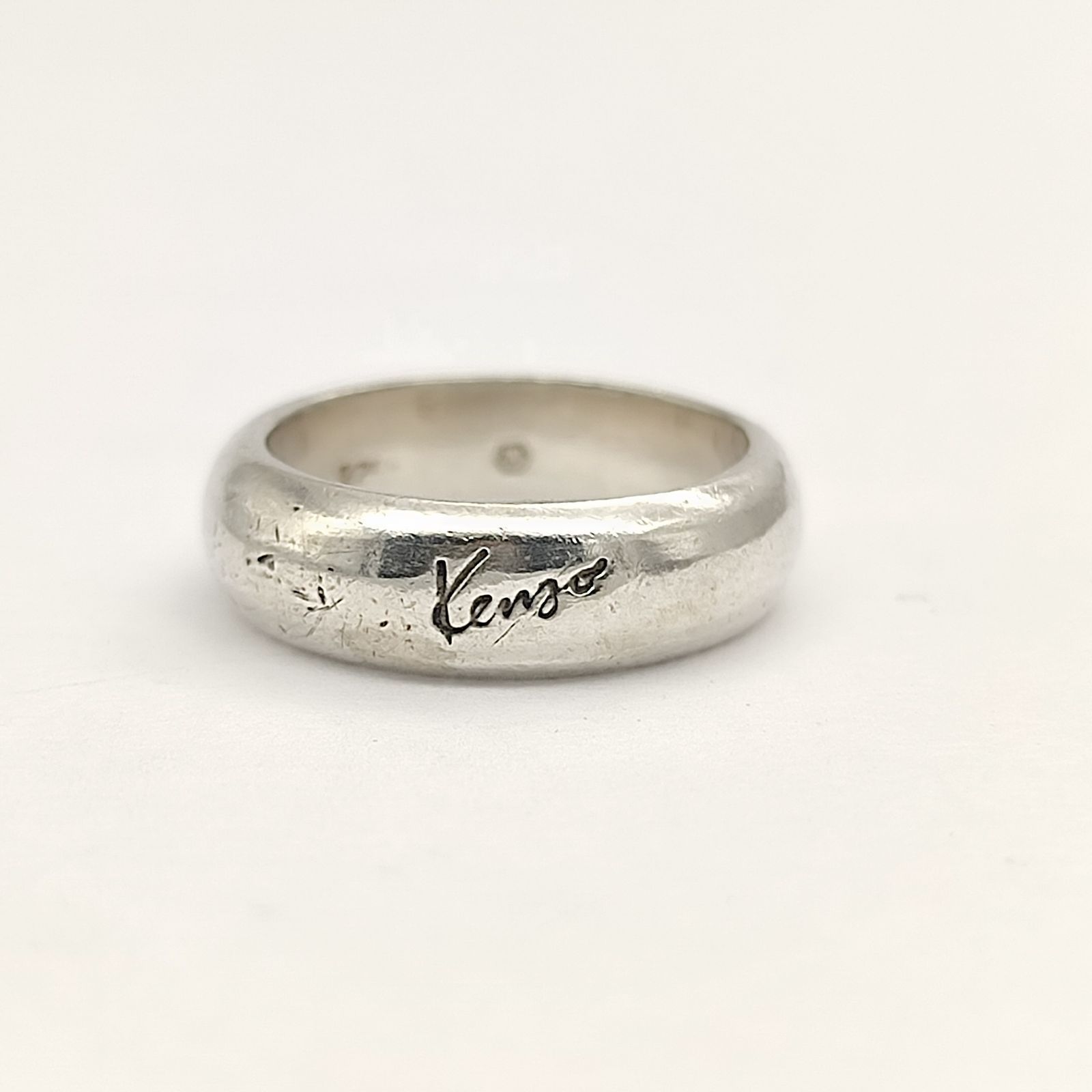 美品】Kenzo ケンゾー ロゴリング SILVER シルバー925 8号 4.9g - メルカリ