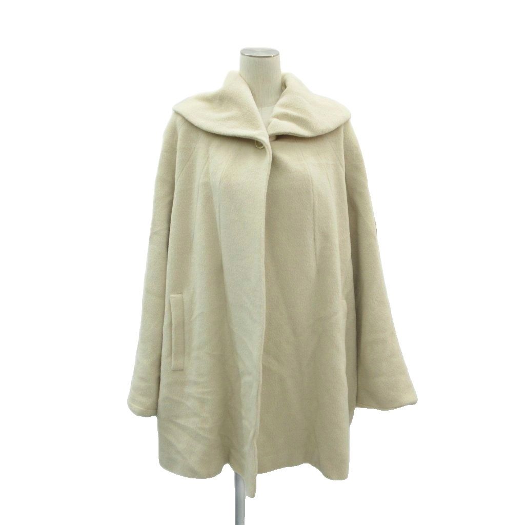 マーレンダム MARLENEDAM コート 40 ベージュ ビッグカラー ミドル丈