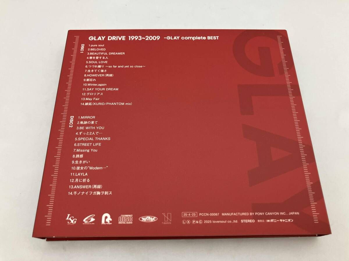 帯付き】GLAY CD DRIVE 1993~2009 -GLAY complete BEST(2CD) - メルカリ