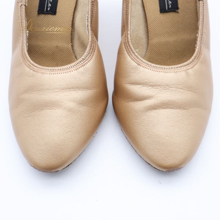 社交ダンス 衣装 スタンダード シューズ 22 1/2サイズ ブラウン系