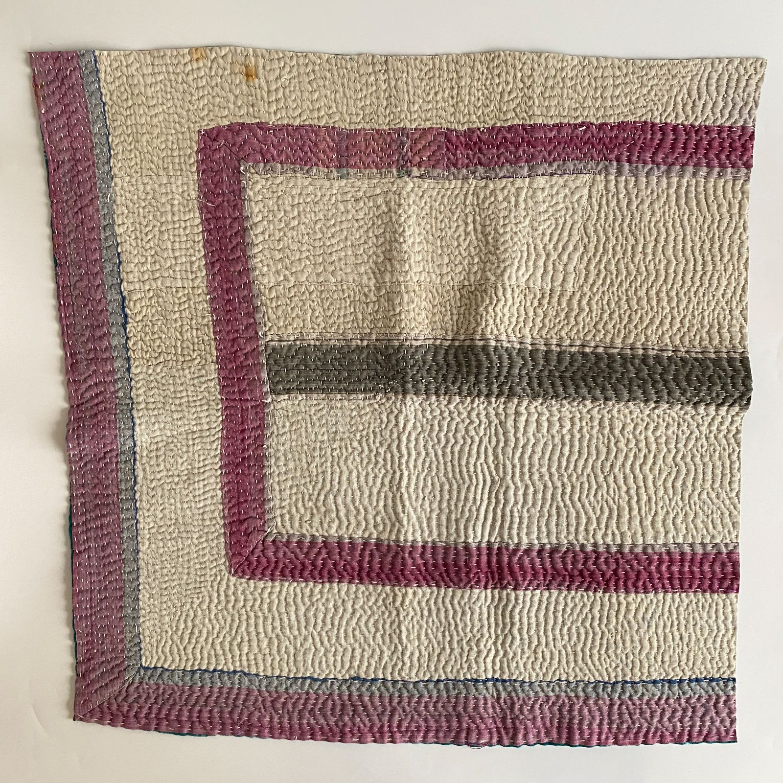 3649 ラリーキルト カンタキルト オールドファブリック ハギレ インド