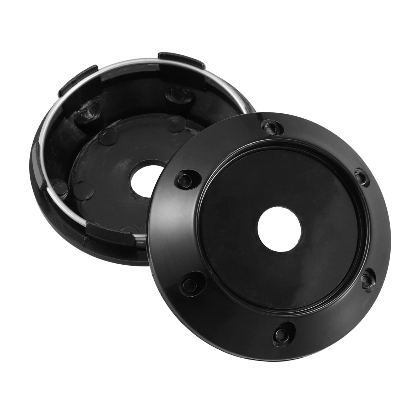 数量限定】ブラック 6クリップ mm 4個 68 ホイールリムハブセンター