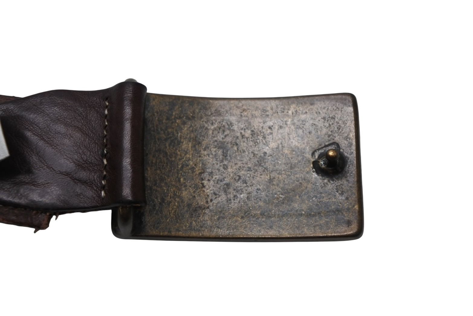 Just cavalli ジャストカヴァリ ベルト スタッズ レザー メタル ダークブラウン アンティークゴールド金具 サイズ85 美品 中古 4b011215 Just cavalli ジャストカヴァリ ベルト スタッズ レザー メタル ダーク