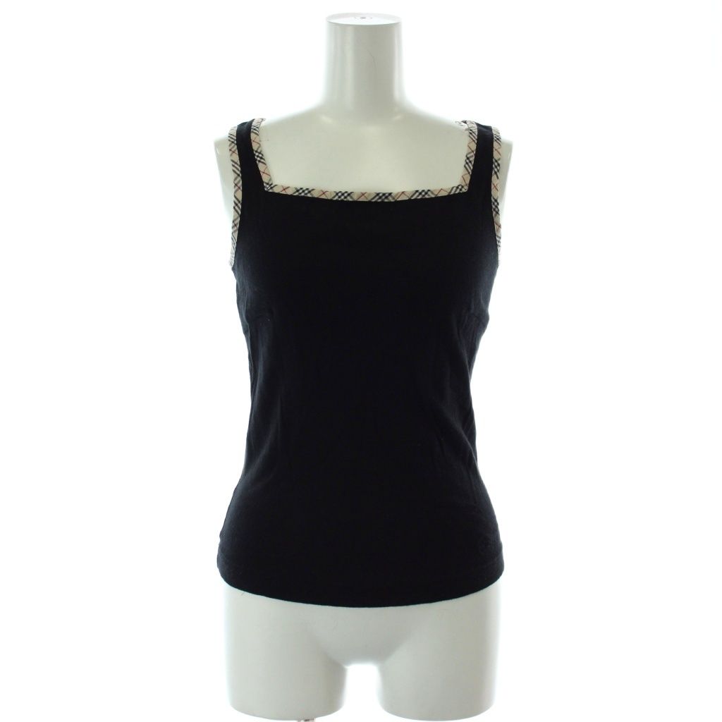 バーバリーブルーレーベル BURBERRY BLUE LABEL タンクトップ 38 黒