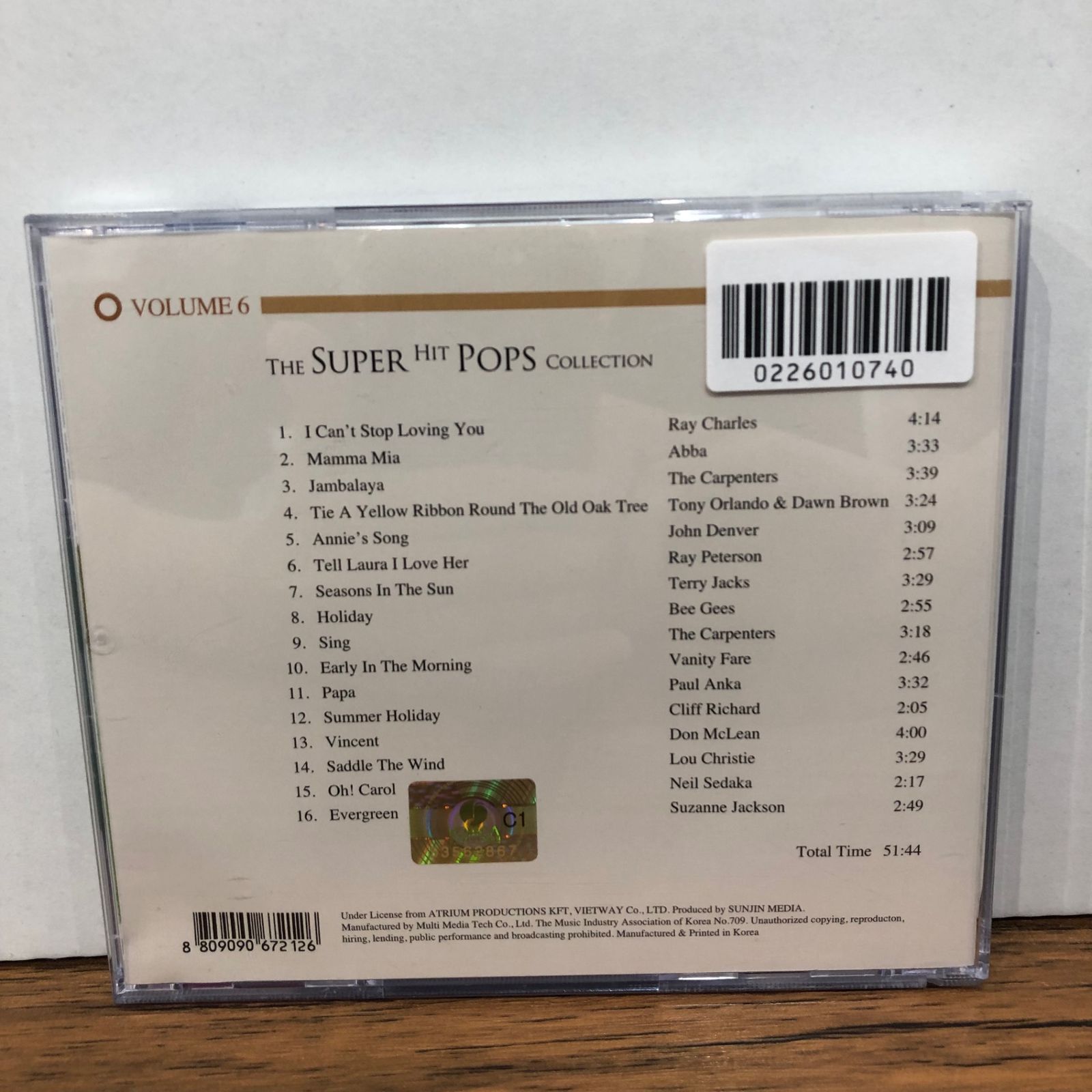 THE SUPER HIT POPS COLLECTION VOLUME6/レイ・チャールズ 他/GF 