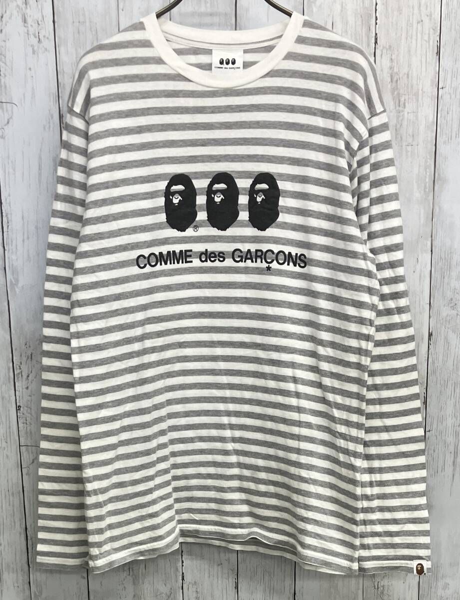 A BATHING APE × COMME des GARCONS 長袖Tシャツ アベイシングエイプ