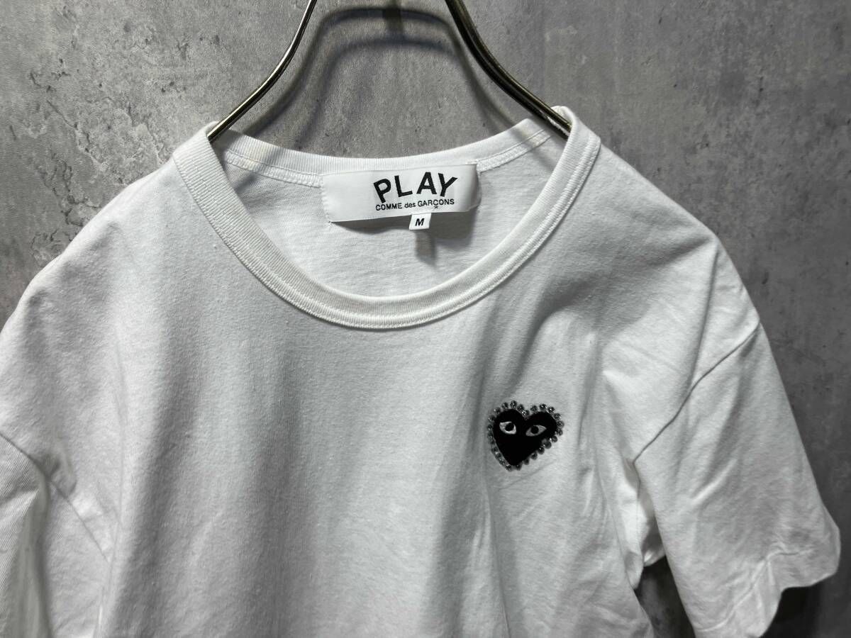 PLAY COMME des GARCONS AX-T801 半袖Tシャツ ストーンロゴカットソー