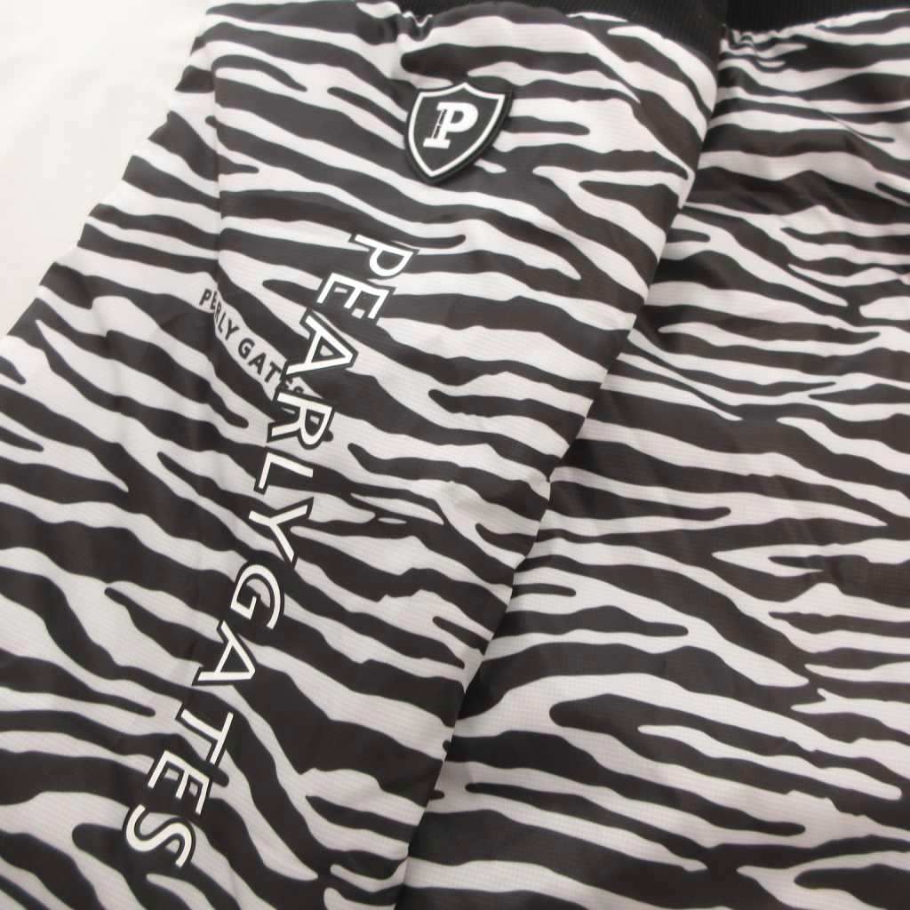 パーリーゲイツ PEARLY GATES タグ付き レッグウォーマー ゼブラ柄