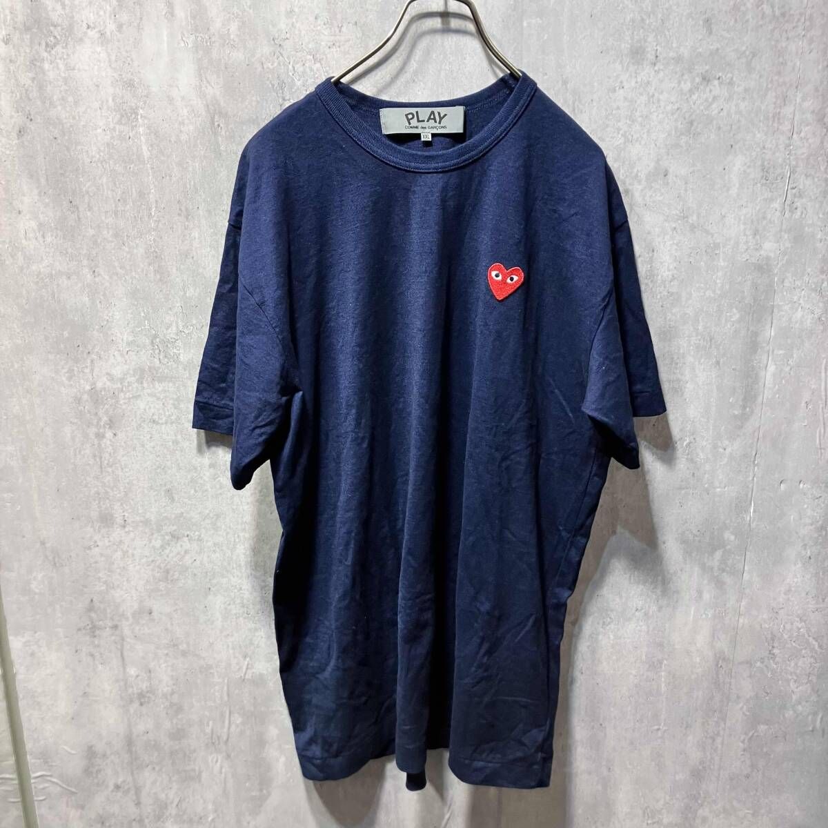 PLAY COMME des GARCONS short sleeves shirt 製品染め ハートパッチ
