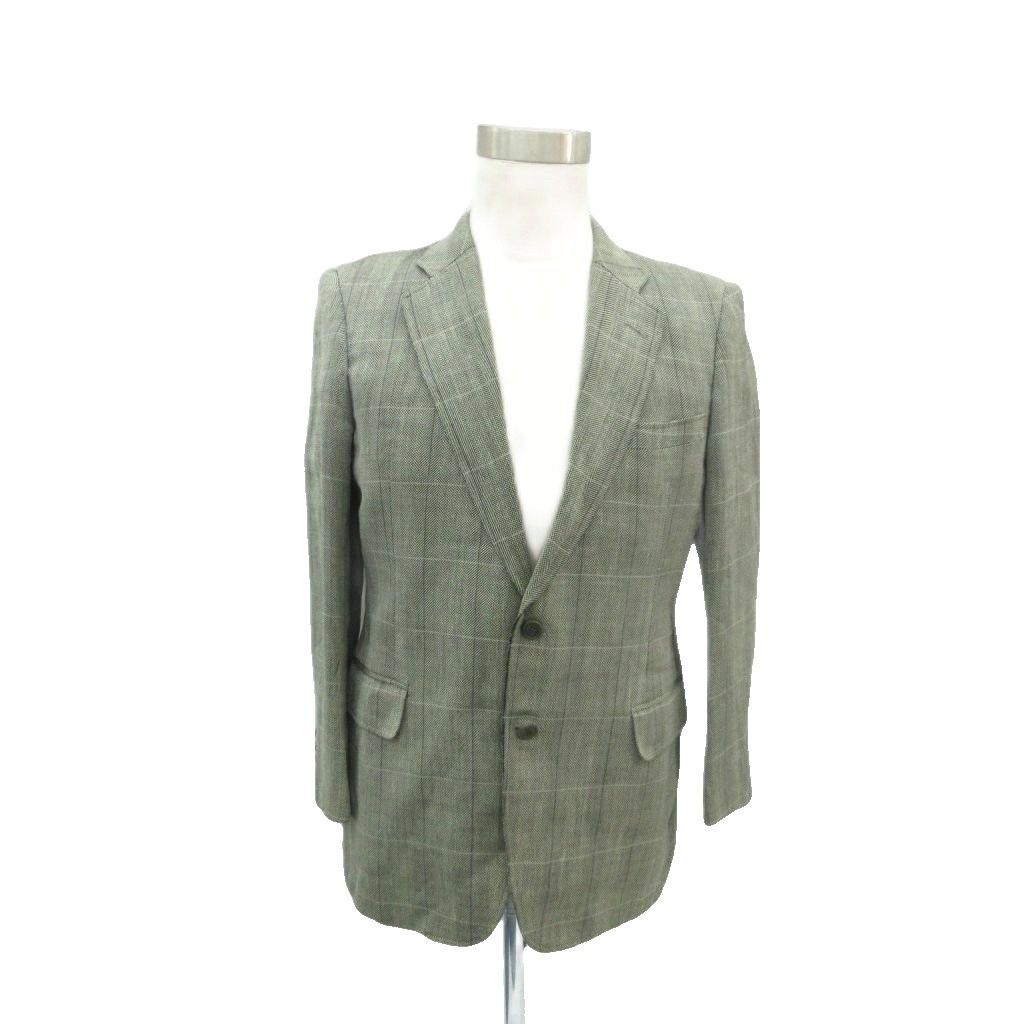 バーバリーズ Burberrys テーラードジャケット 麻 リネン混 グレー