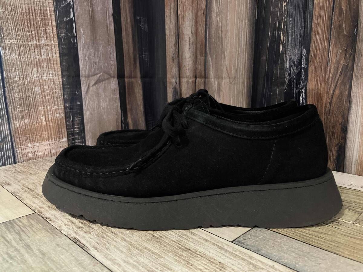 ZARA x Clarks ザラxクラークス ワラビー レザーシューズ ブラック 43