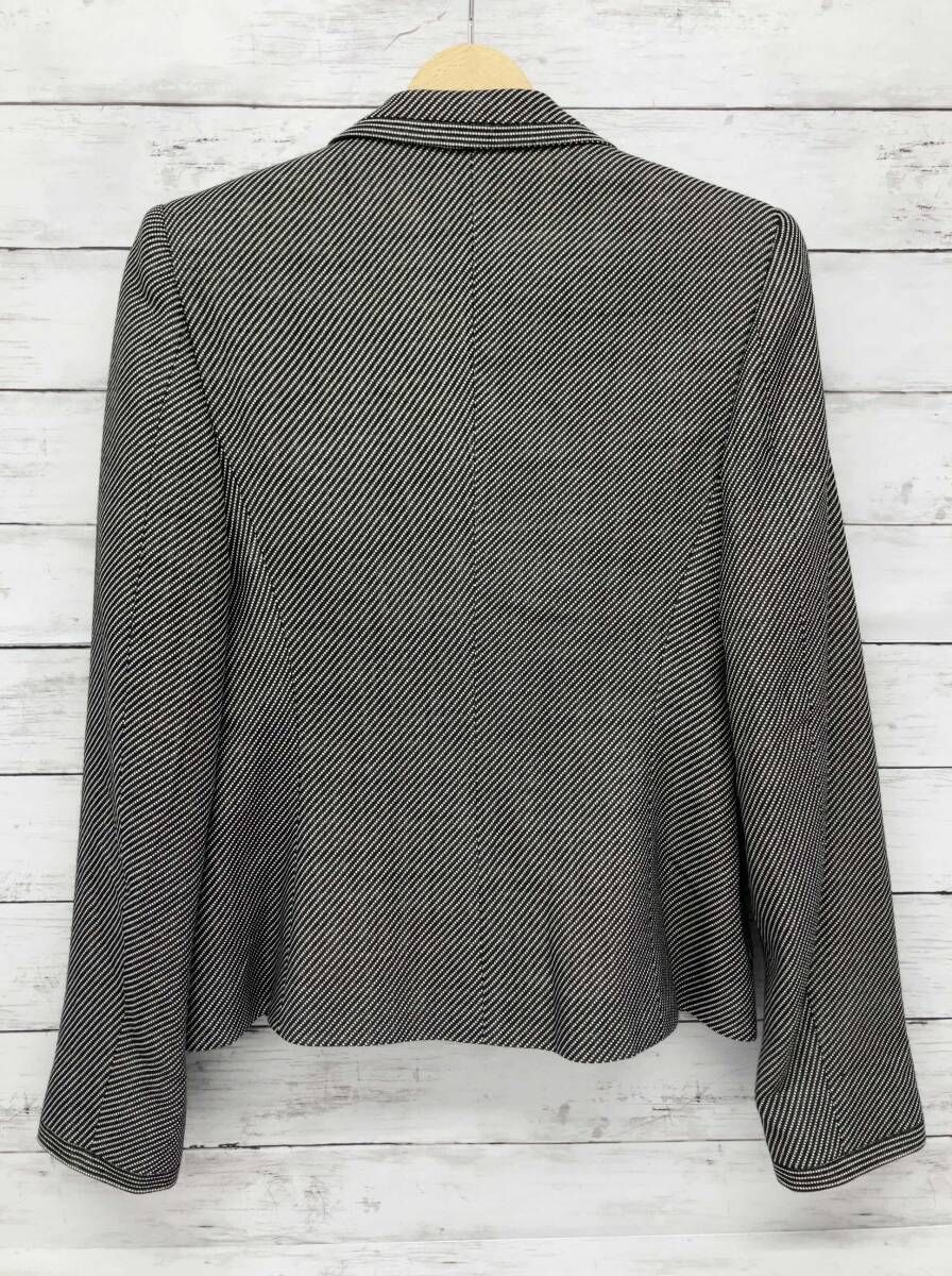 MAX MARA テーラードジャケット／Lサイズ／ブラック ホワイト