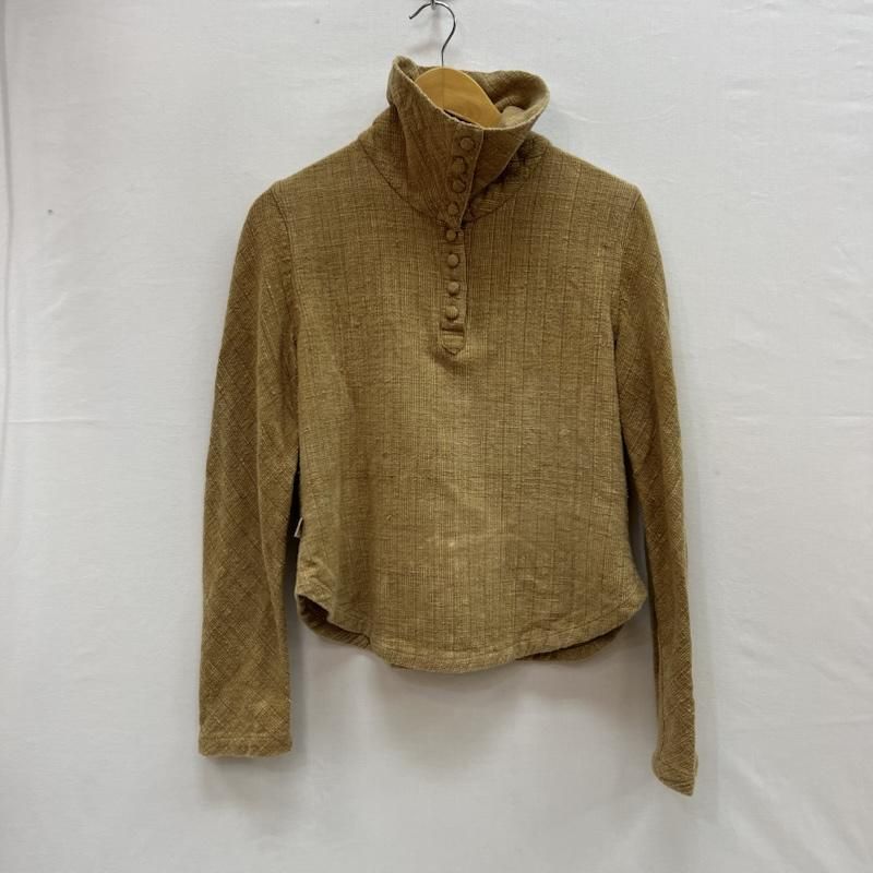ウサト うさとの服 手織り 天然草木染 ハイネック カットソー ブラウス
