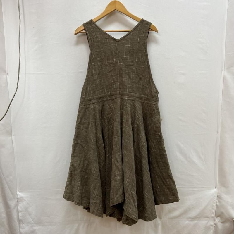 ウサト うさとの服 手織り 天然草木染 ロング ベスト ワンピース