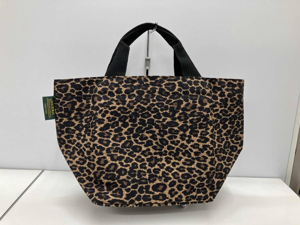 Herve Chapelier エルベシャプリエ レオパード柄 舟型トートバッグ