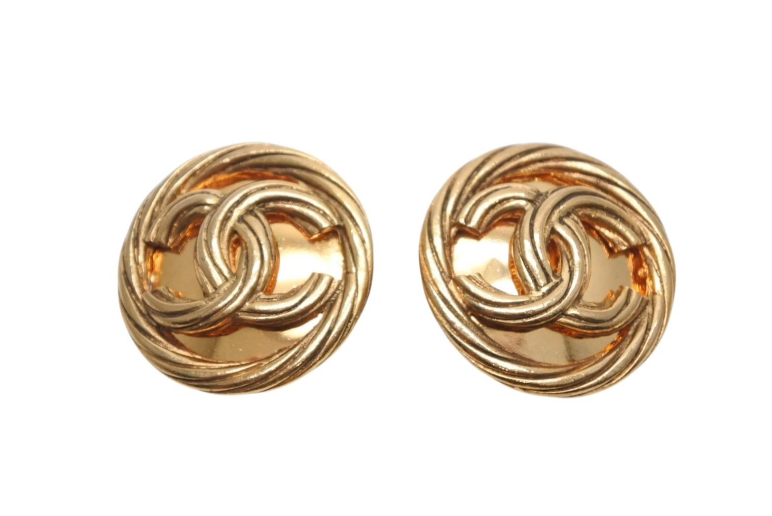 極美品 CHANEL シャネル ココマーク イヤリング 重量約29.2g 93P刻印