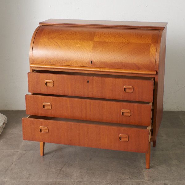 スウェーデン ヴィンテージ ロールトップ ライティングビューロー Egon