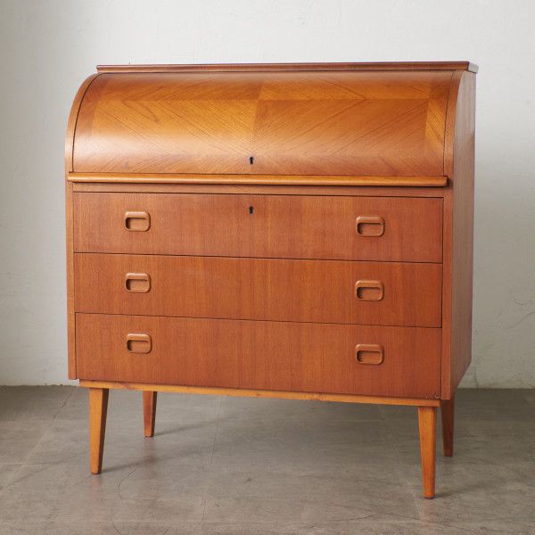 スウェーデン ヴィンテージ ロールトップ ライティングビューロー Egon