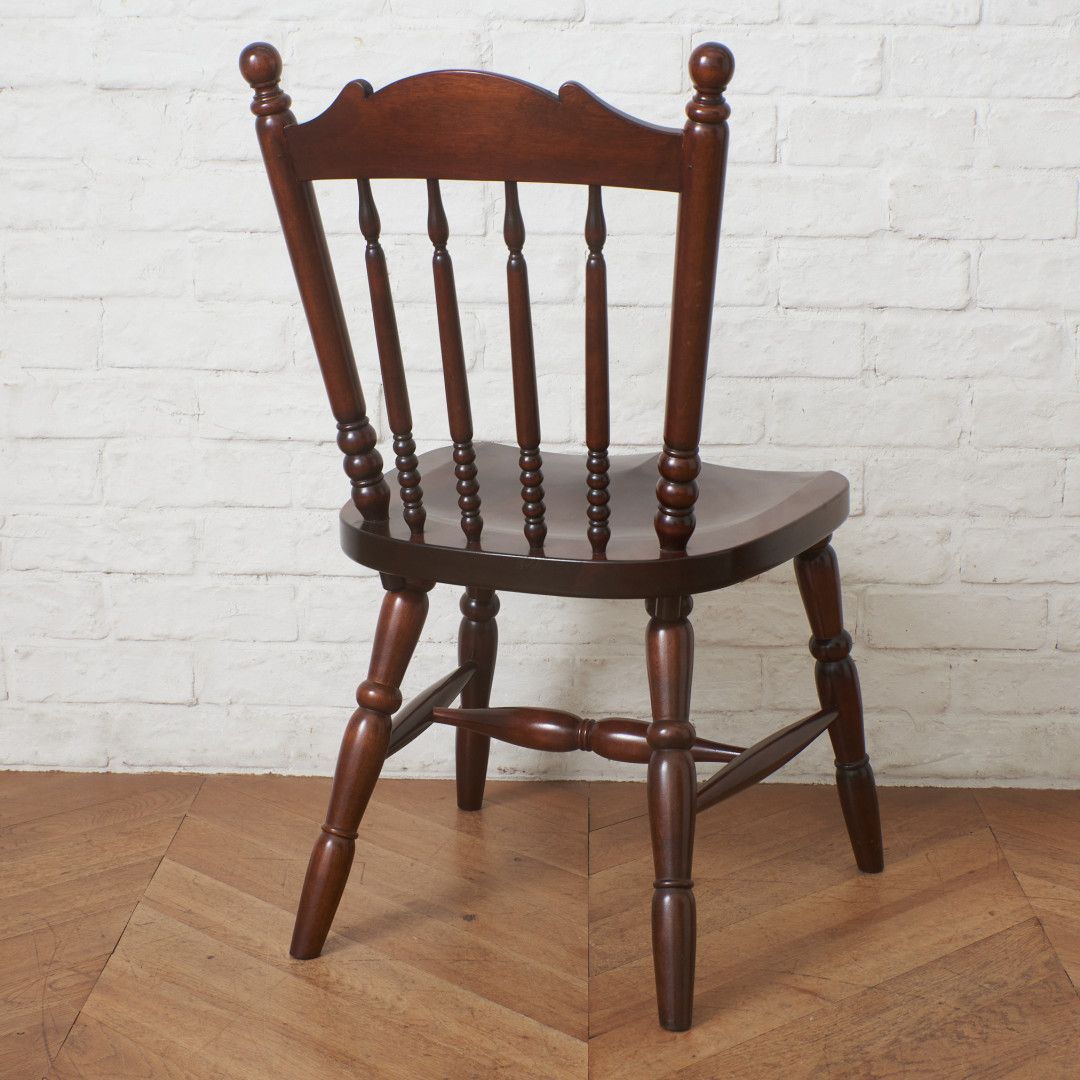 定10万 松本民芸家具 #16 スピンドルチェア 1脚 ミズメザクラ 無垢材