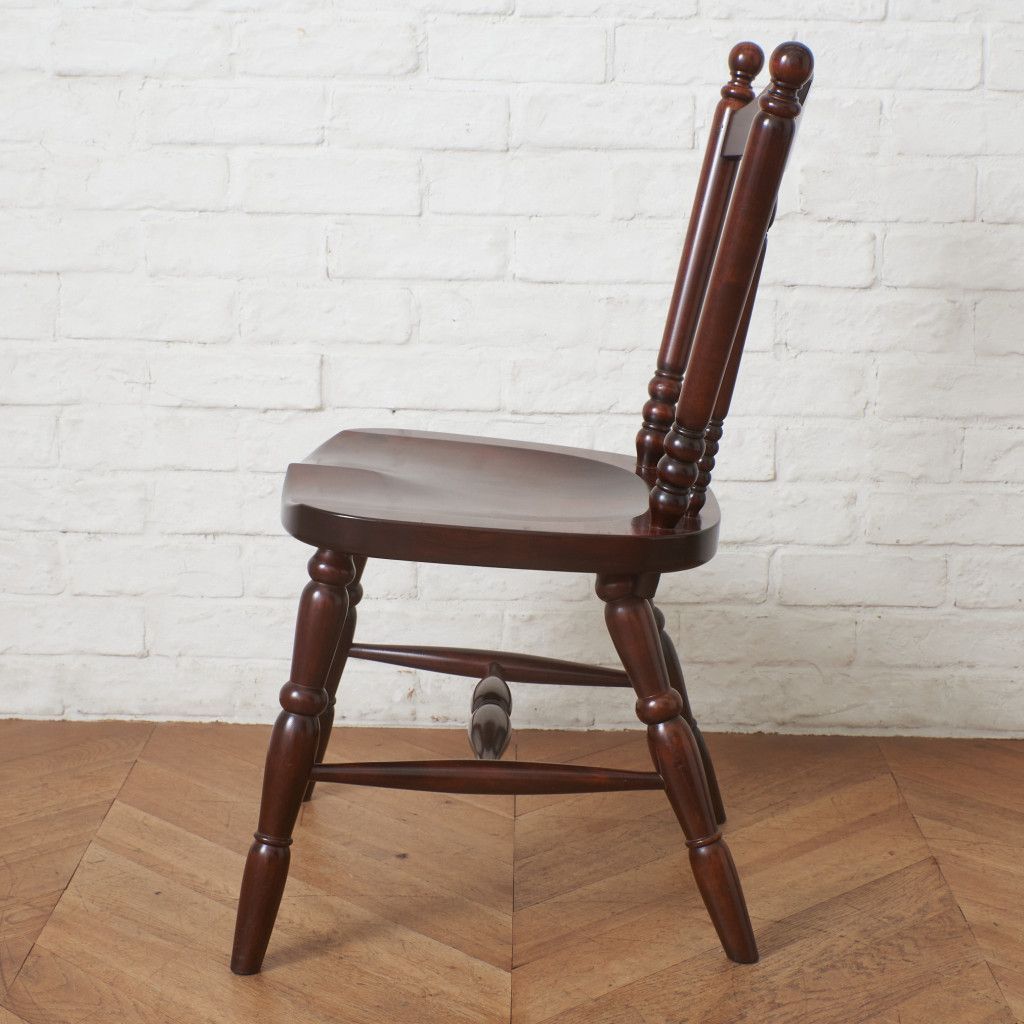 定10万 松本民芸家具 #16 スピンドルチェア 1脚 ミズメザクラ 無垢材
